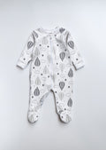 Cotton Baby Romper Dress Unisex White all over print