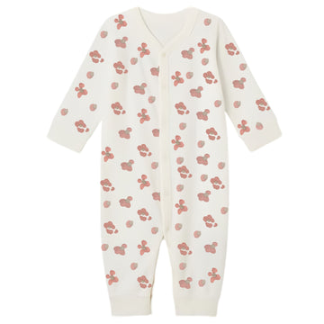 Baby Romper| Off White| Cotton| Snap button