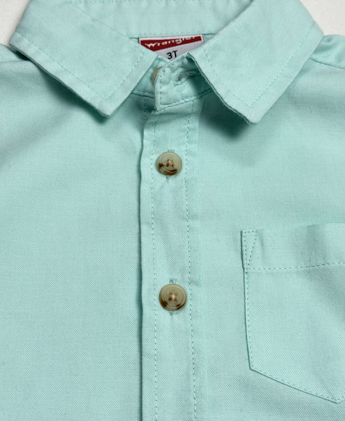 Toddler Boy's Half Sleeve Cotton Shirt | Mint Green