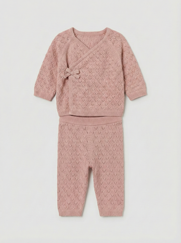 2-Piece Knit Cardigan and Pant Set