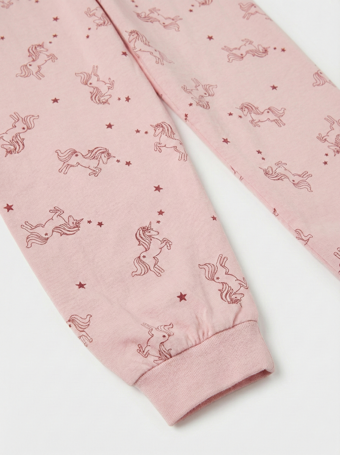 Girl's Cotton Fabric Unicorn Print Leggings