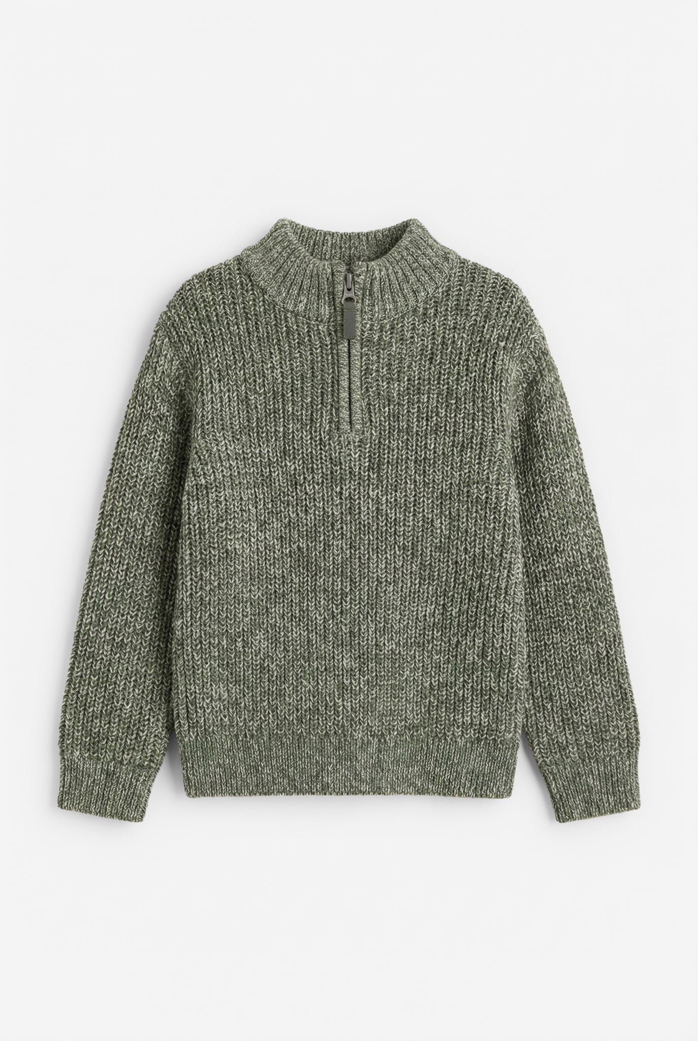 Zip Up Cotton Jumper
