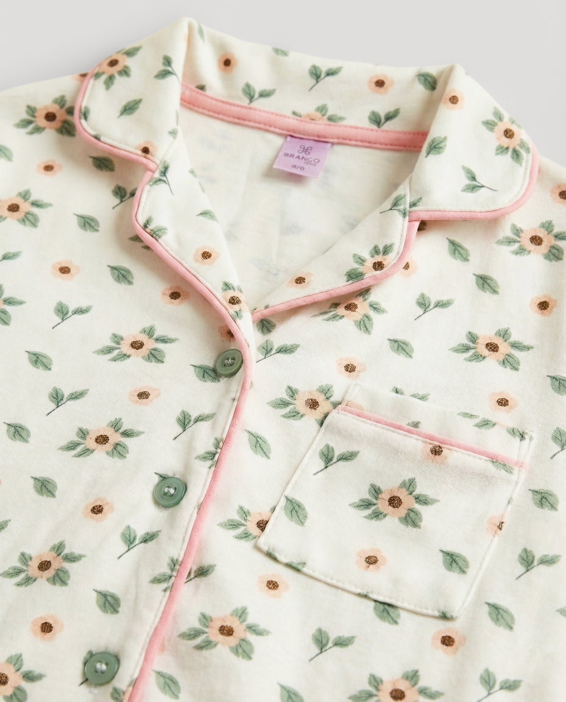 Kid's Floral Pyjama Top