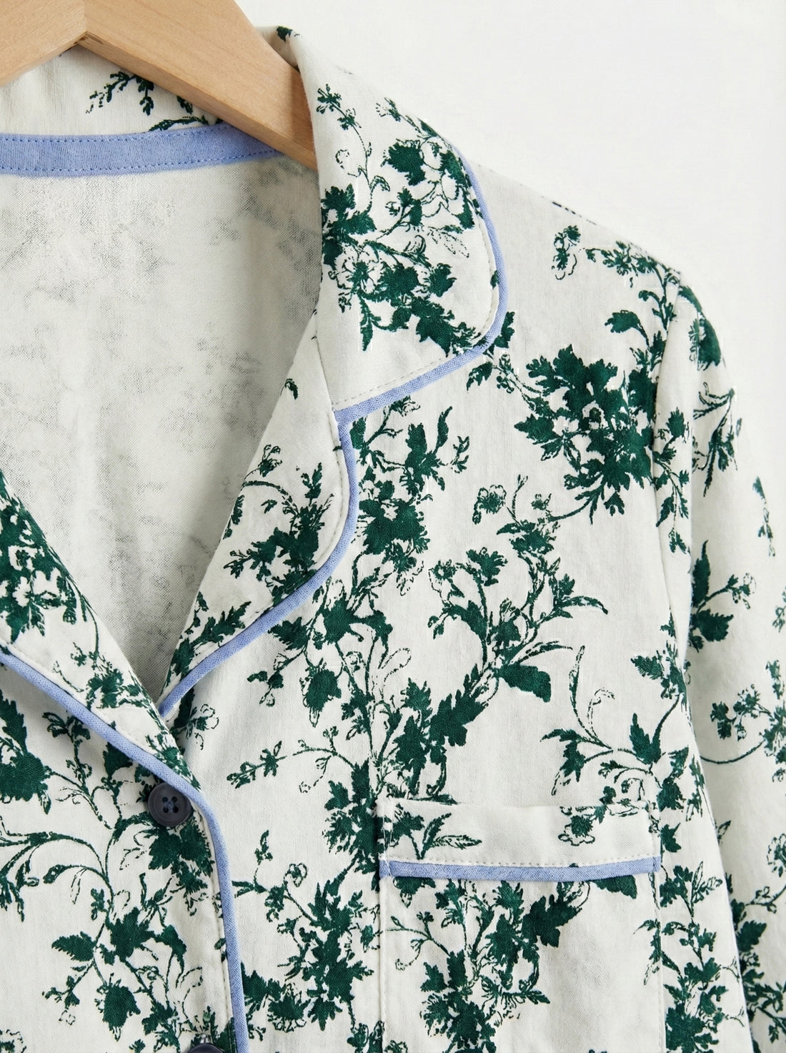 Kid's Leaf Print Pajama Top