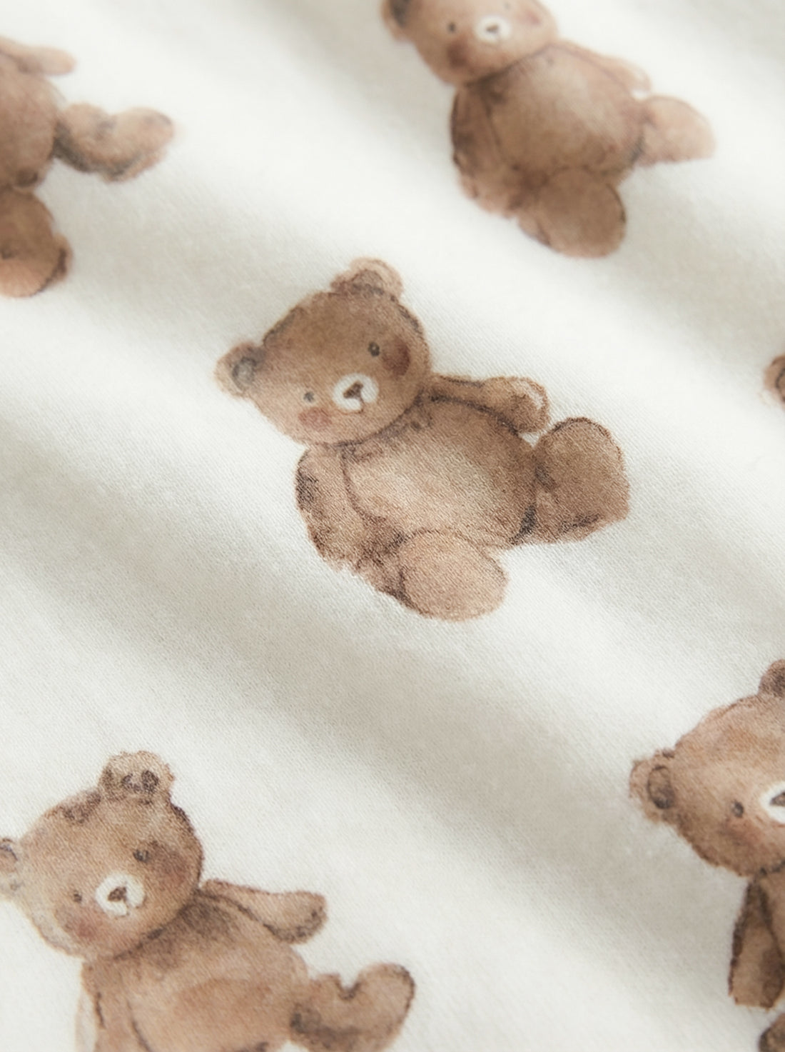 Kid's Cotton Pajama | Teddy Bear Print