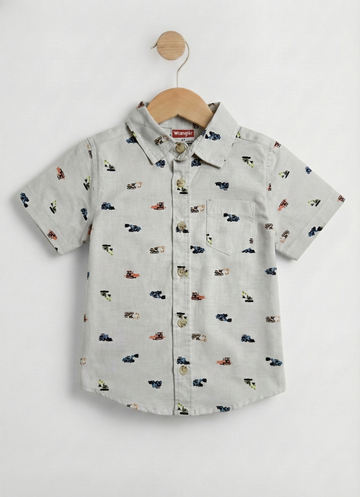 Toddler Boy's Half Sleeve Cotton Shirt | Relaxed Fit