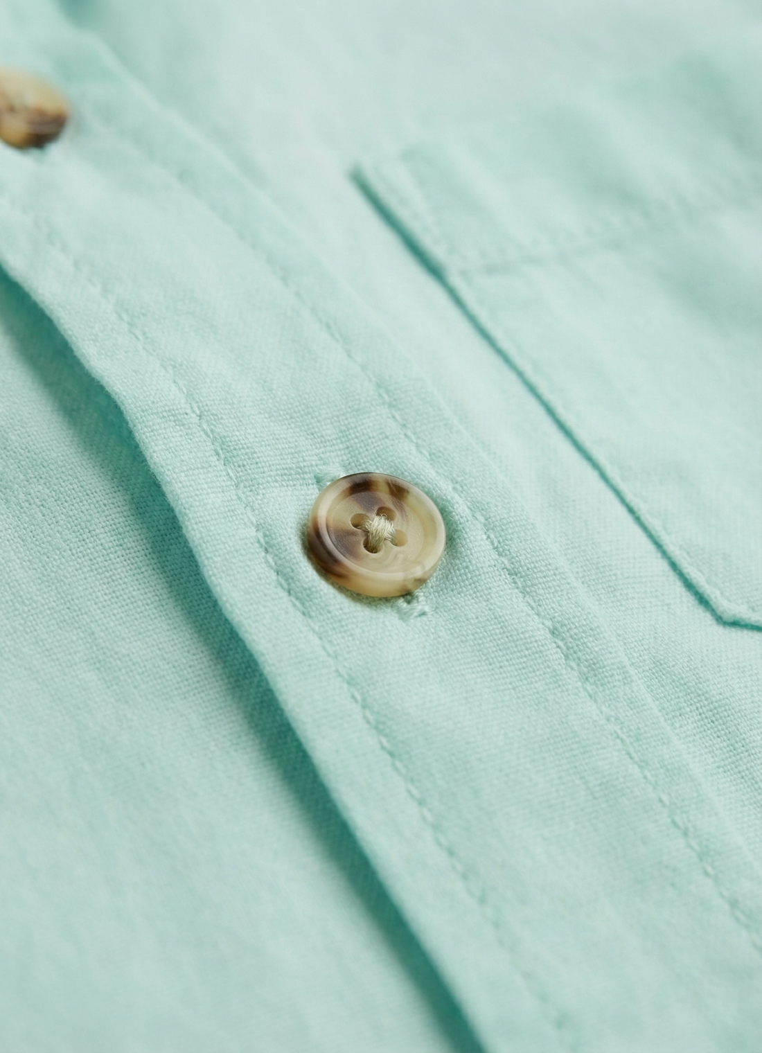 Toddler Boy's Half Sleeve Cotton Shirt | Mint Green