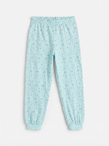 Girl's Soft Cotton Leggings | Blue