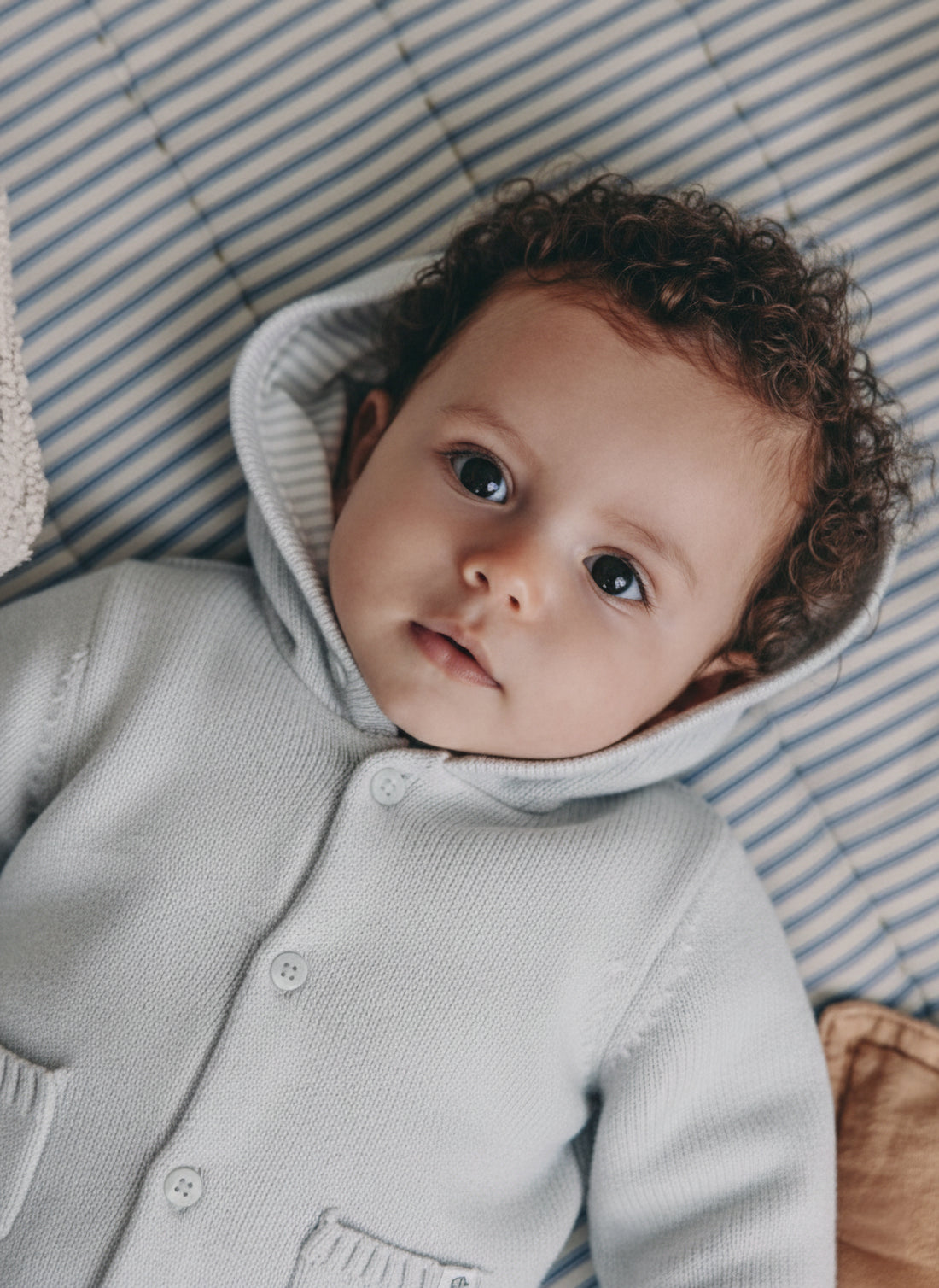 Bear Hooded Baby Cardigan