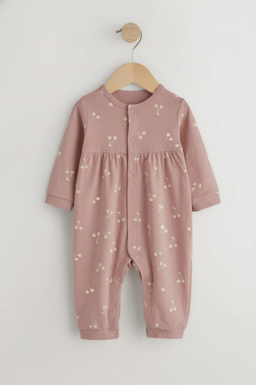 Baby Girl's Romper Set | Cotton, Dusty Rose