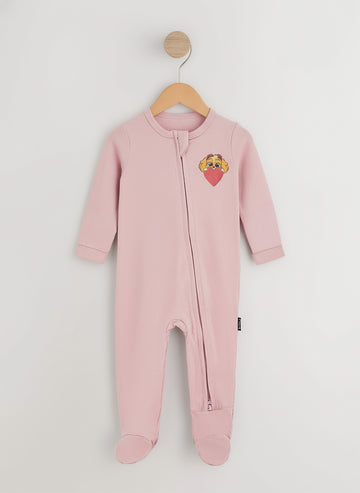 Baby Romper | Cotton, Zipper, Footwear, Pink, Paw Patrol