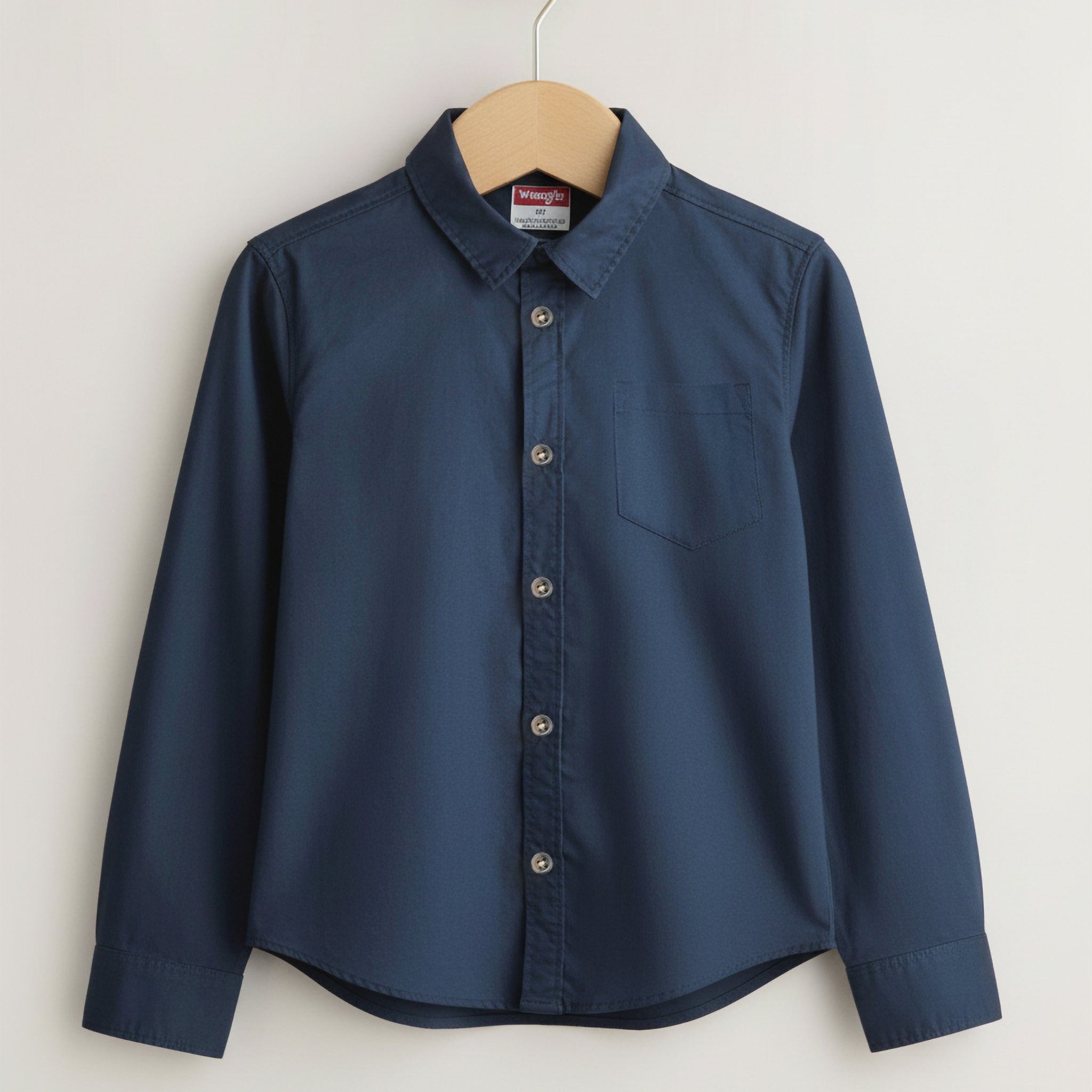 Toddler Boy's Full Sleeve Cotton Shirt | Slate Navy
