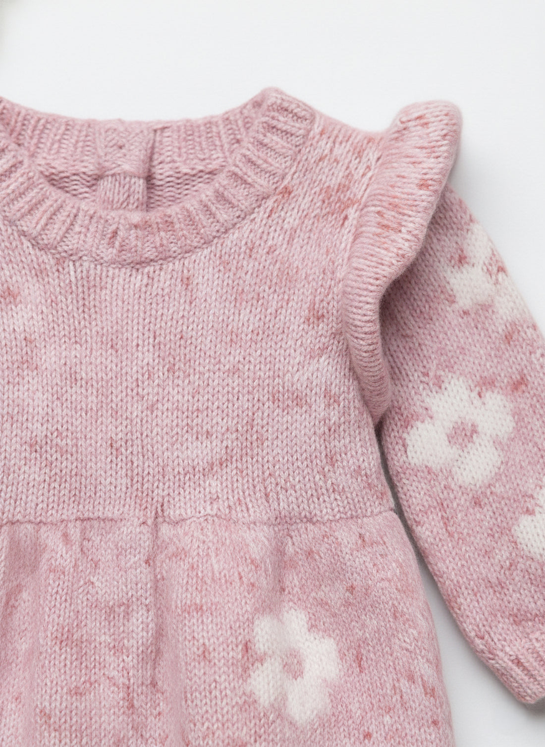 Toddler Girl's Yarn Frock | Floral Print