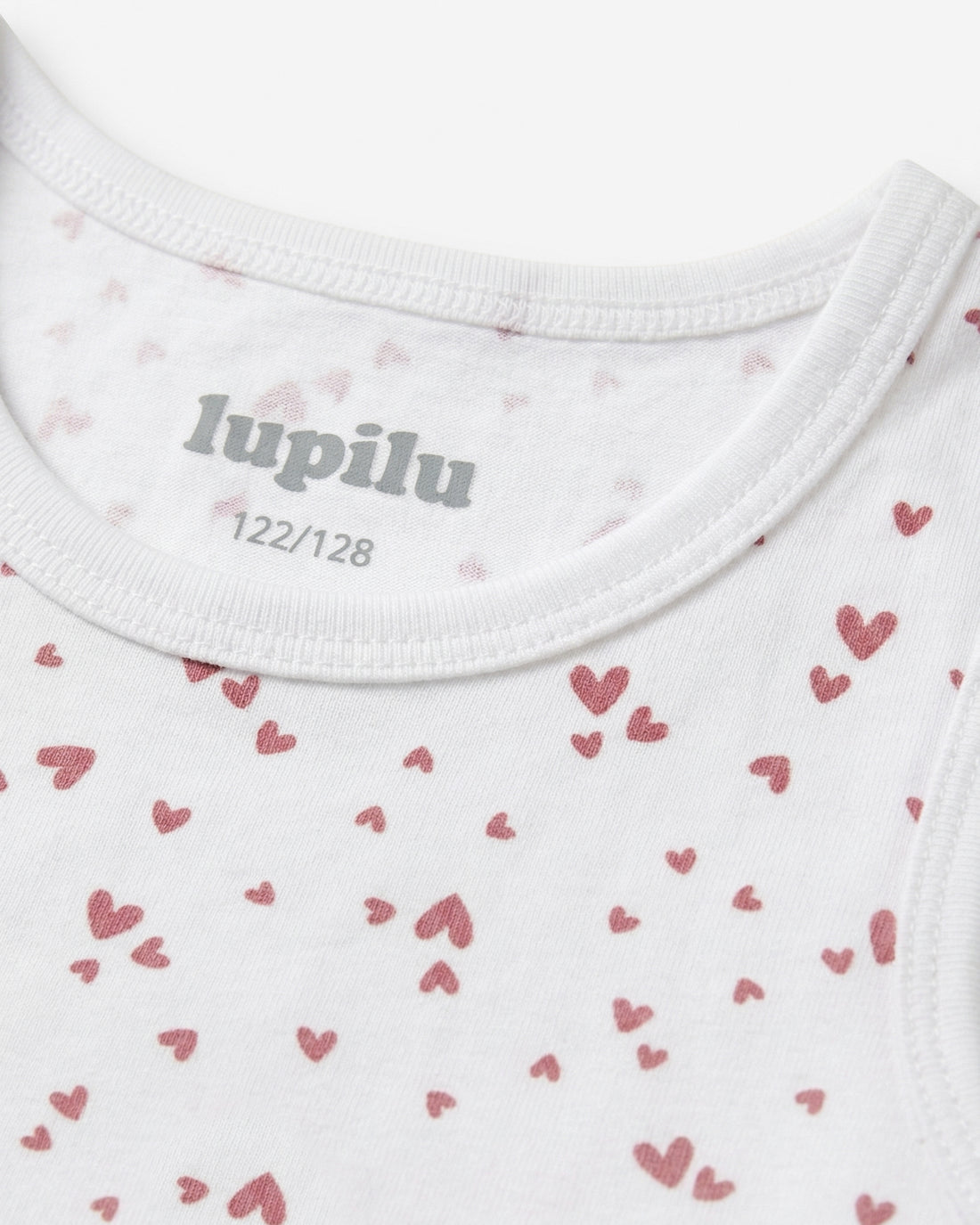 Girls' Heart Print Organic Cotton Tank Top