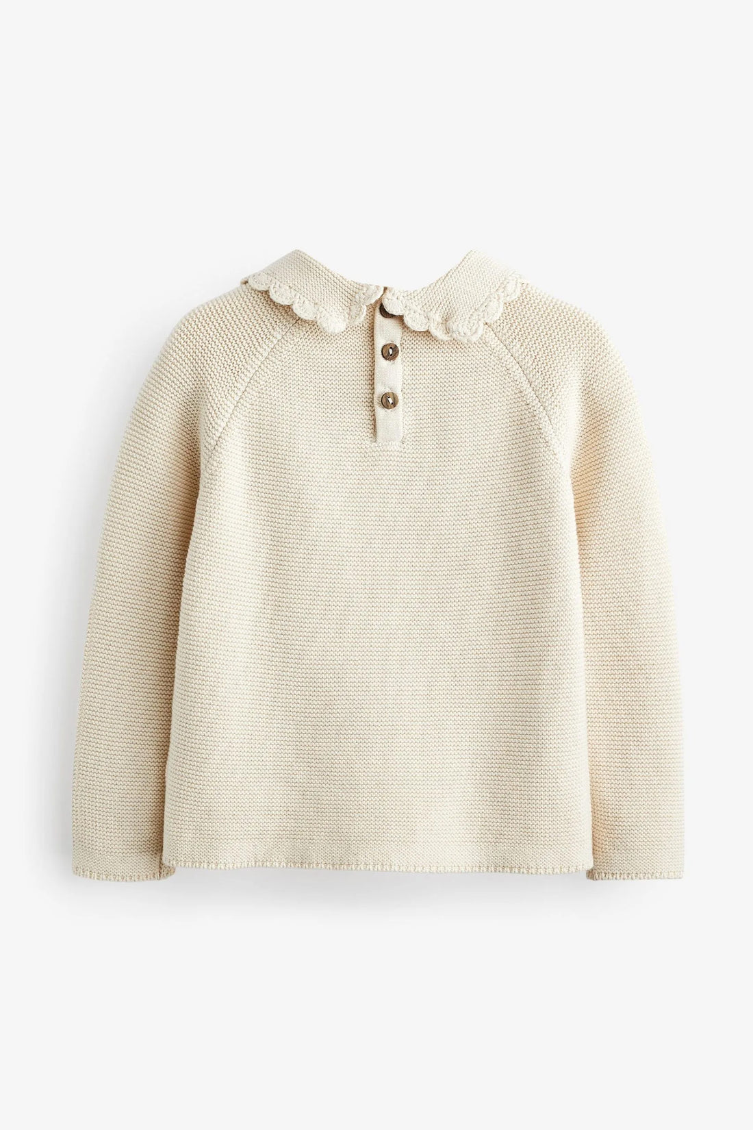 Girls Jumper | Knitwear, Cotton, Ruffled Neck