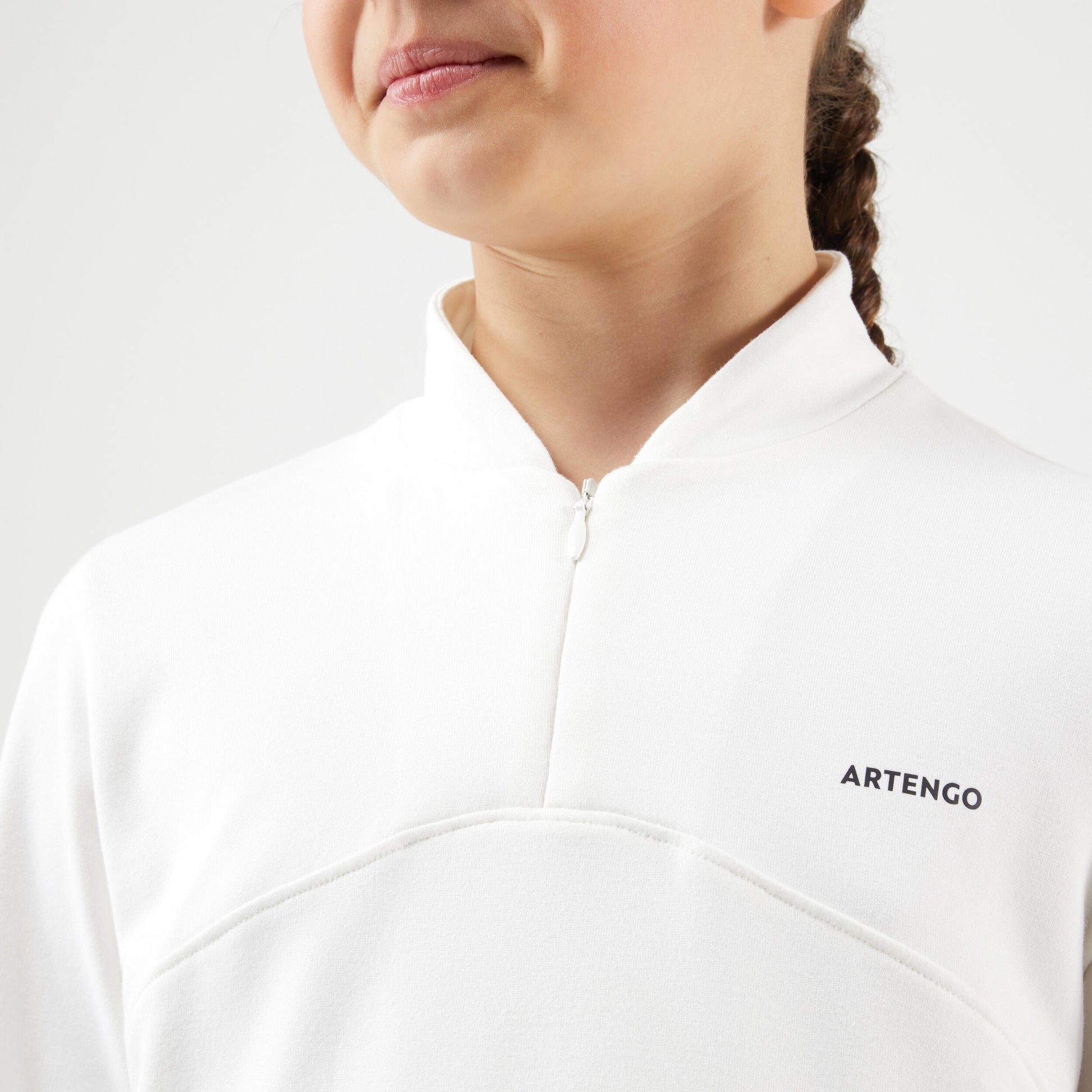 Girls Long Sleeved Thermal T-Shirt - Off-White