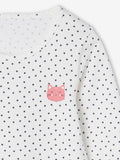 white Color Full Sleeve Girls T-shirt _ Cotton Fabric with star print