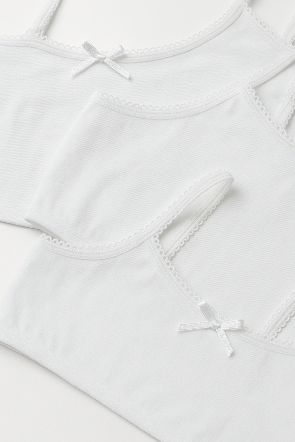 girl's soft cotton bra 3 pieces pack