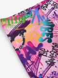 Girls slim fit graffiti paint cotton leggings