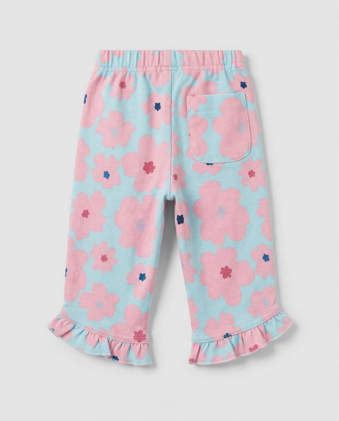 girls soft cotton floral print leggings