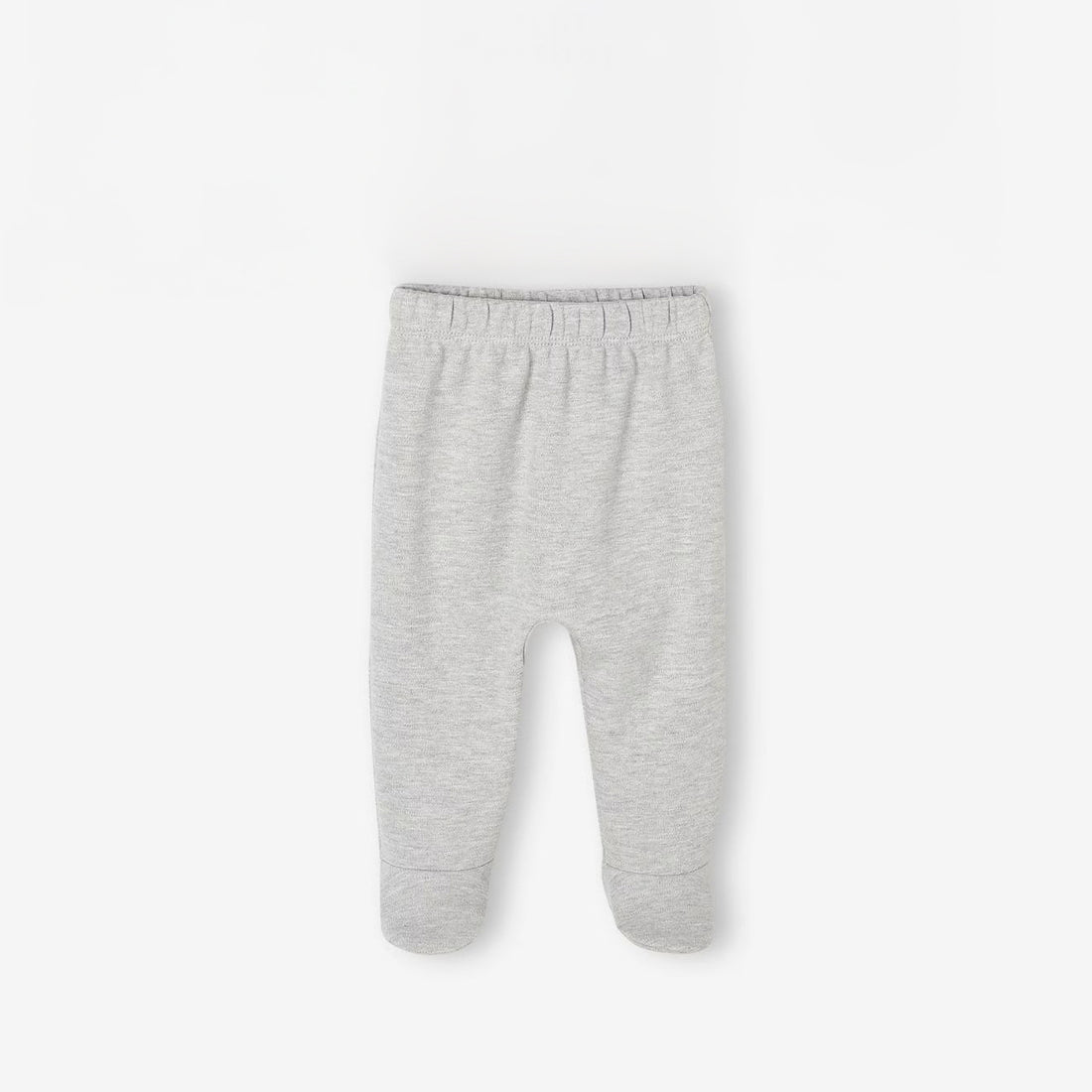 Gray baby pants on a white background