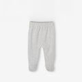 Gray baby pants on a white background