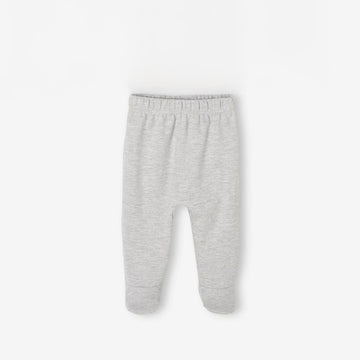 Gray baby pants on a white background