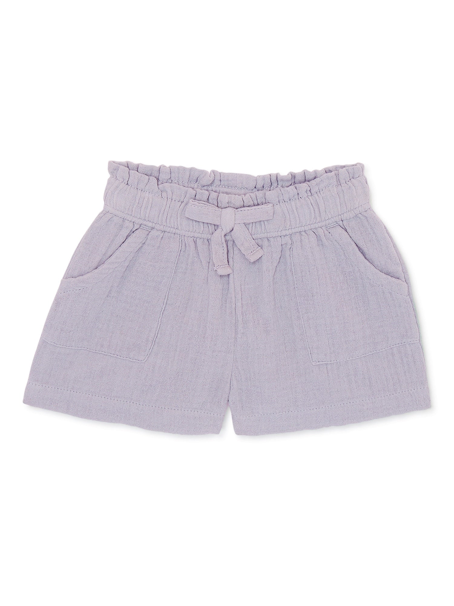 Baby Girls Cotton Shorts | Baby Purple