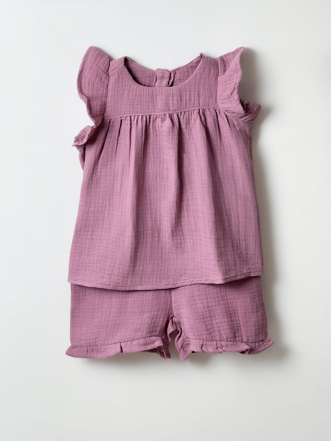 Baby Girl's Muslin Cotton 2-Piece Set