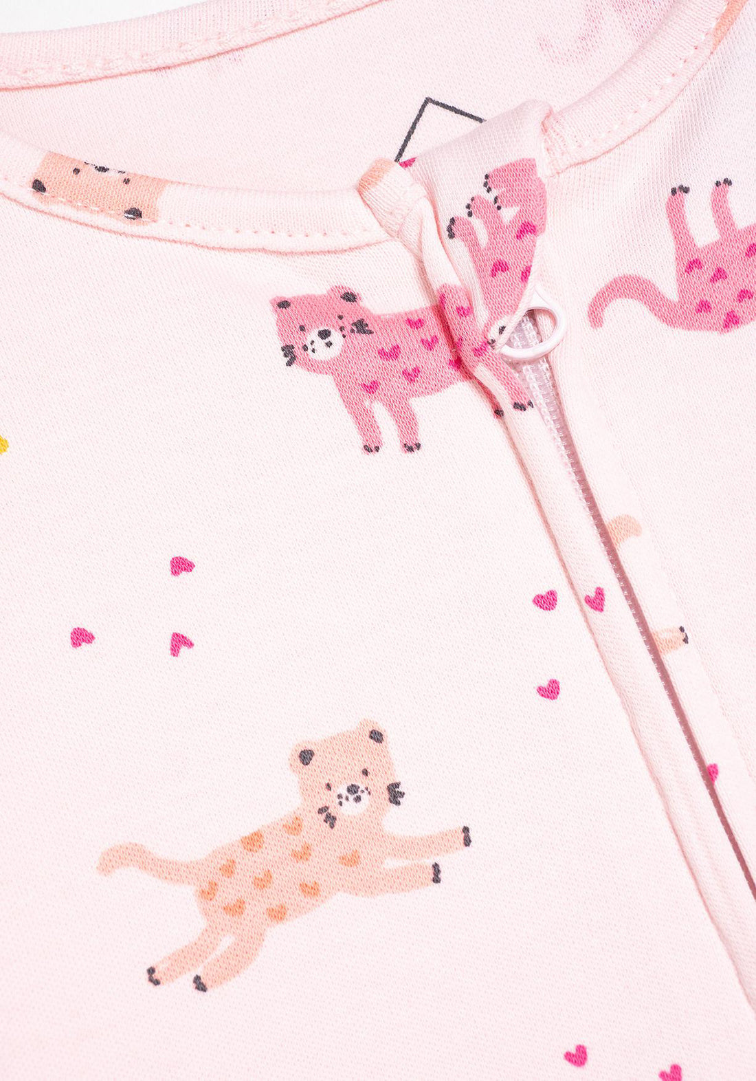Baby Romper | Soft Pink All Over Print