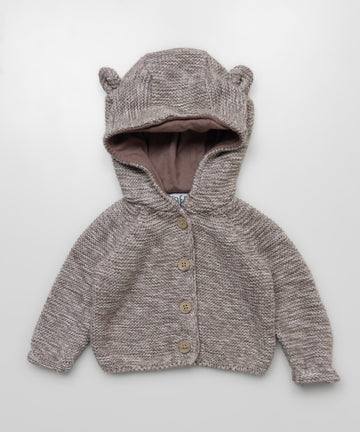 Baby Knitted Little Bear Hoodie Cardigan