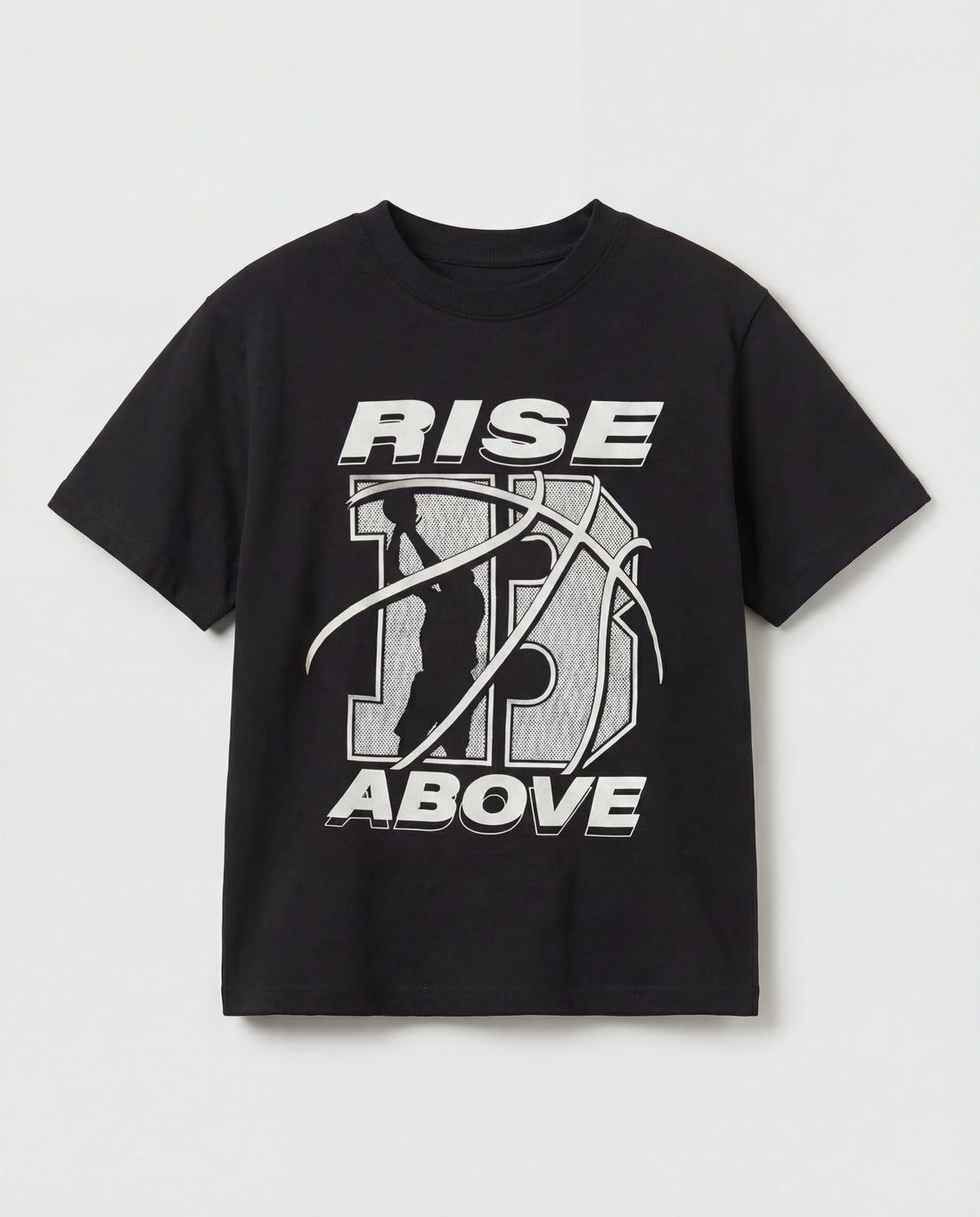 Kid's Black Cotton T-Shirt 