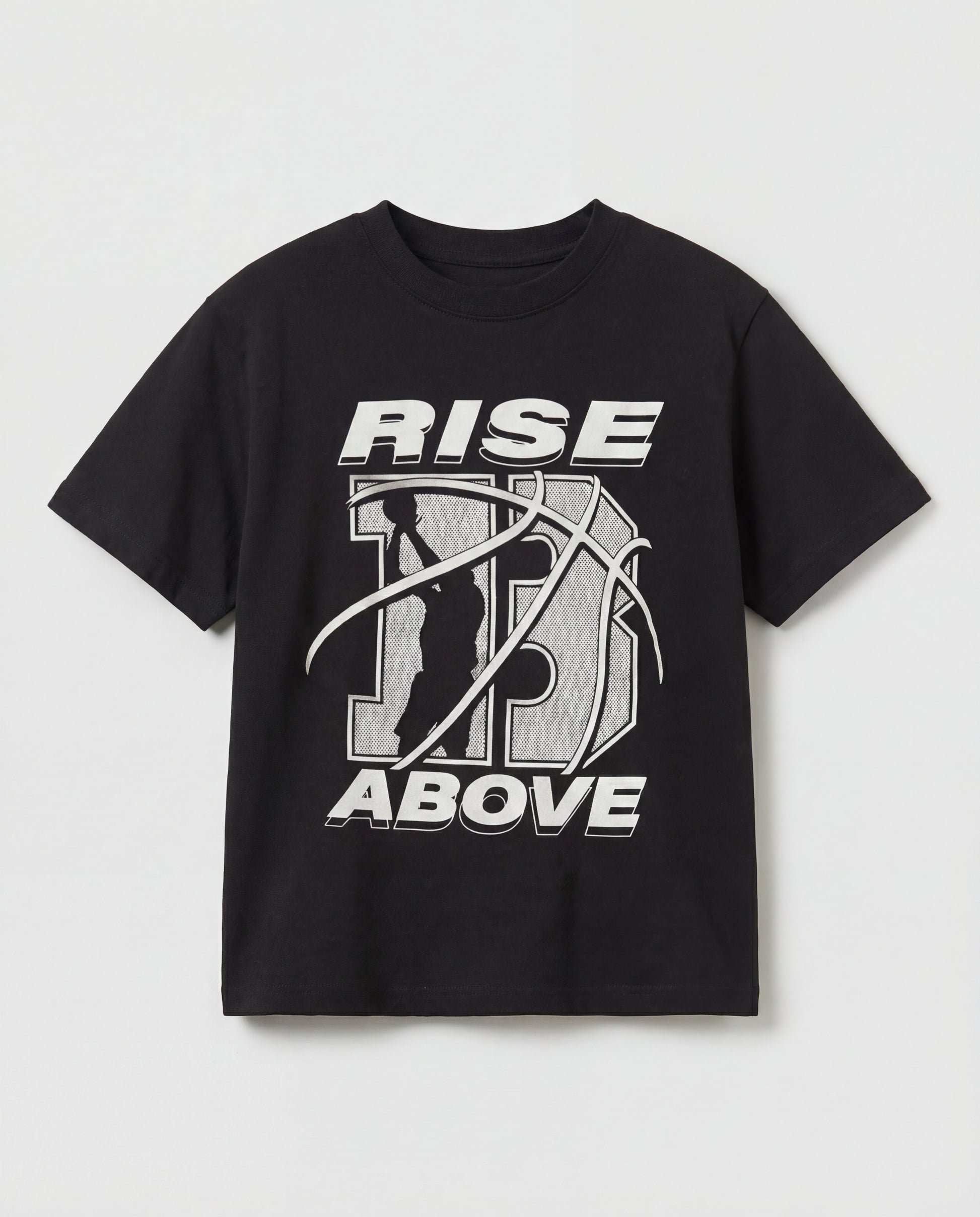 Kid's Black Cotton T-Shirt 