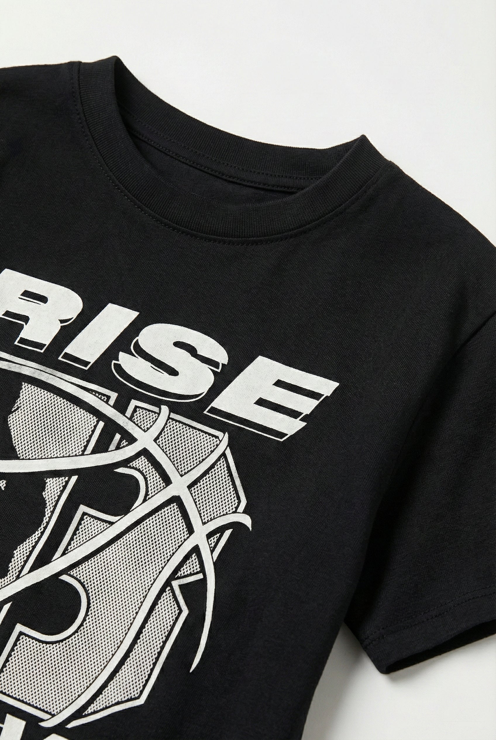 Kid's Black Cotton T-Shirt 