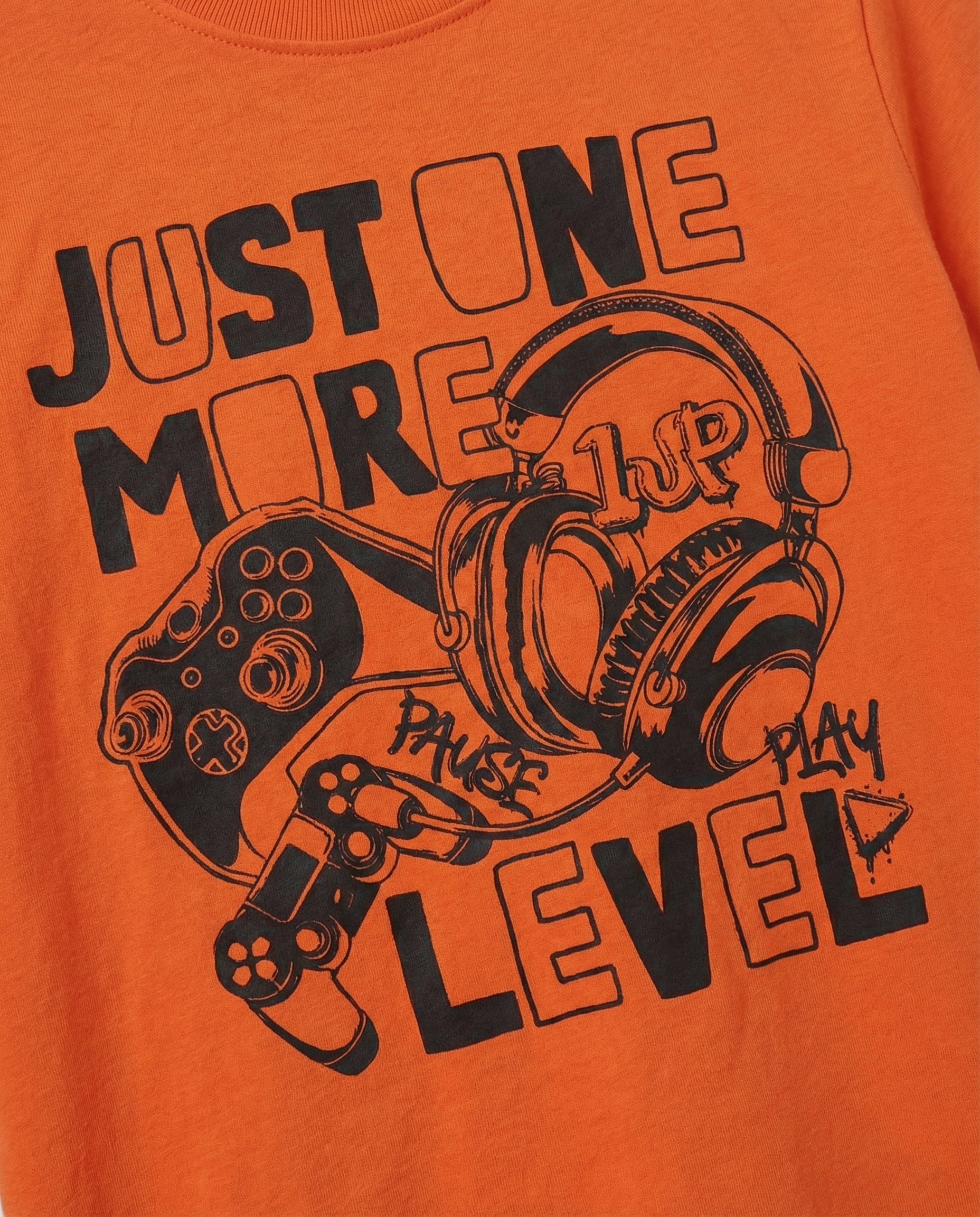 Kid's Orange Cotton T-Shirt