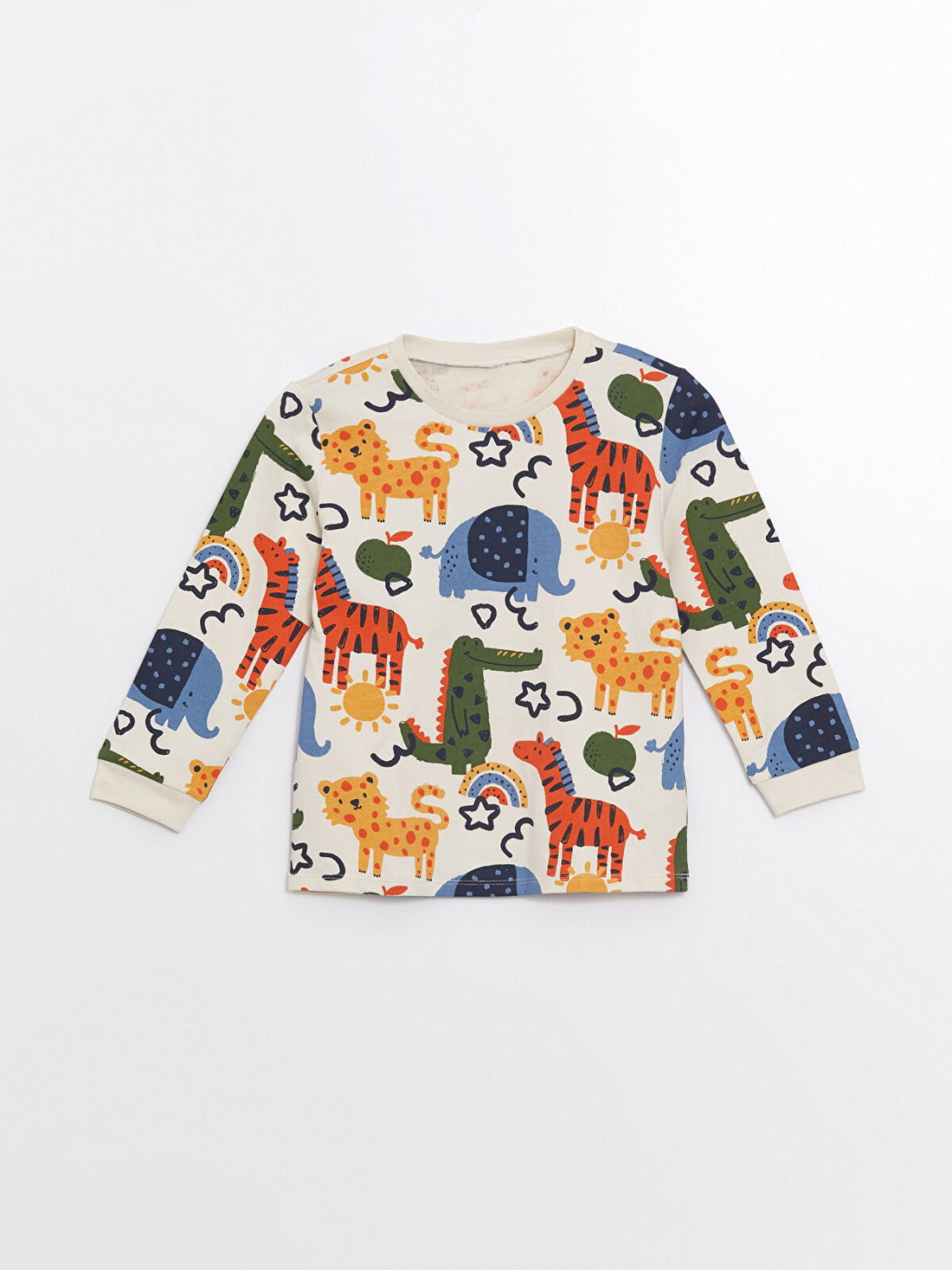 Kid's Sweatshirt Set | Cotton, Jungle Theme, Crewneck