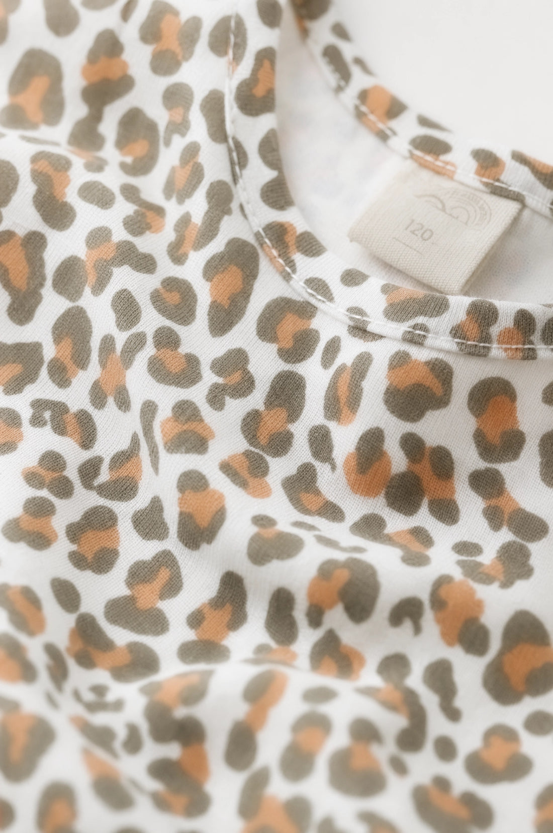 Girl's Leopard Print Short Sleeve Dress