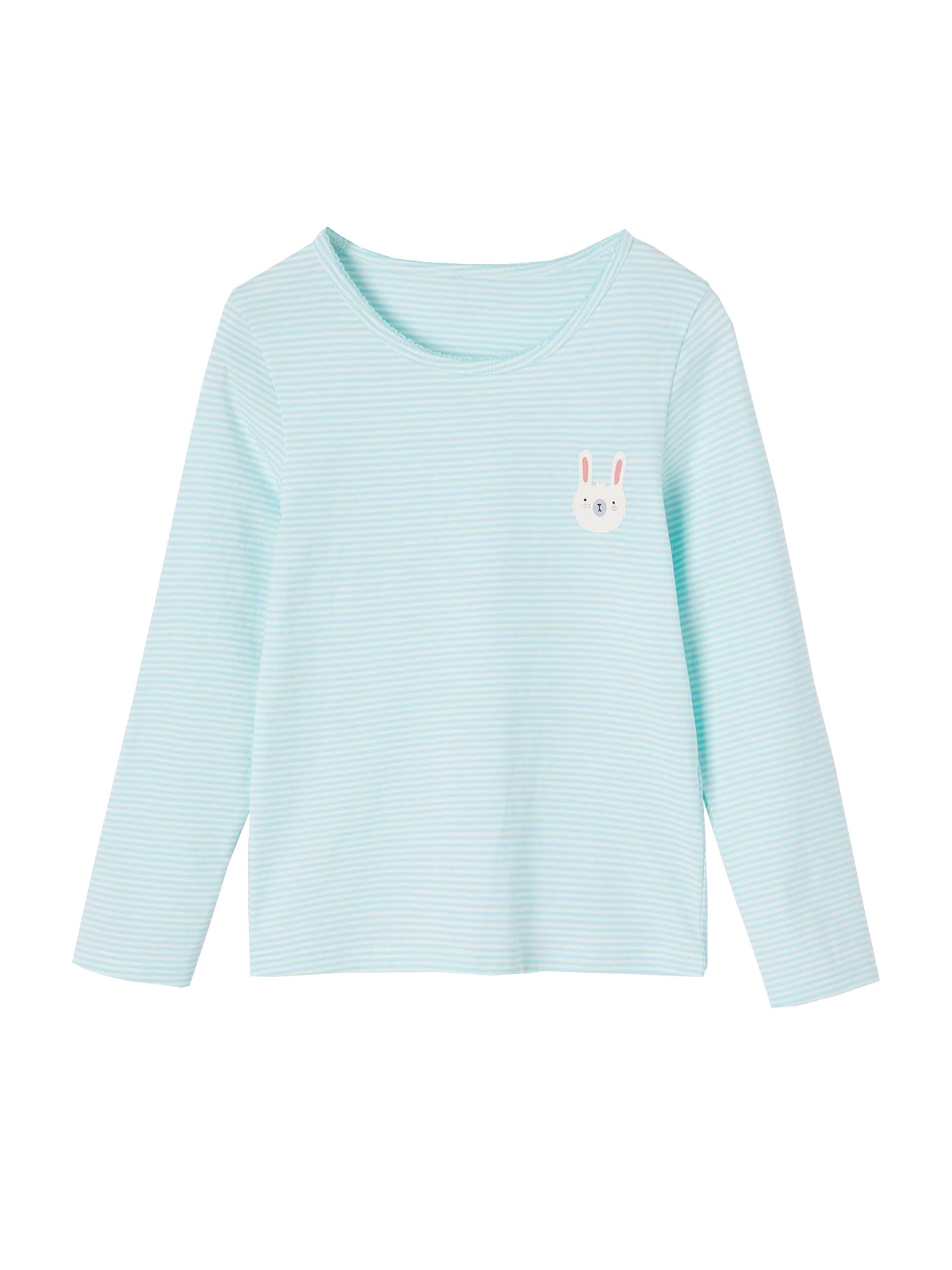 Mint Color Full Sleeve Girls T-shirt _ Cotton Fabric