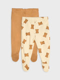 Organic Cotton pack of 2 Baby Leggings for newborn to 1 year size
