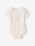 Pack of 5 Half Sleeve Cotton Bodysuit happy summer print