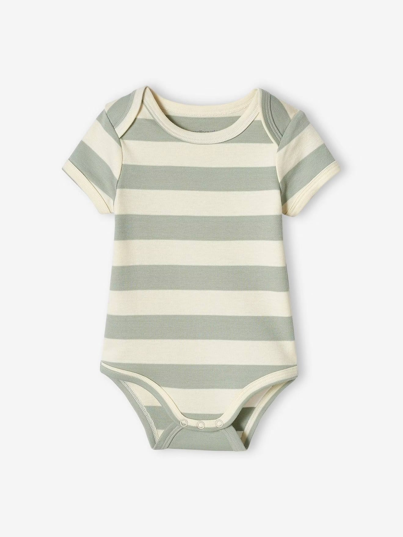Pack of 5 Half Sleeve Cotton Bodysuit mint step print