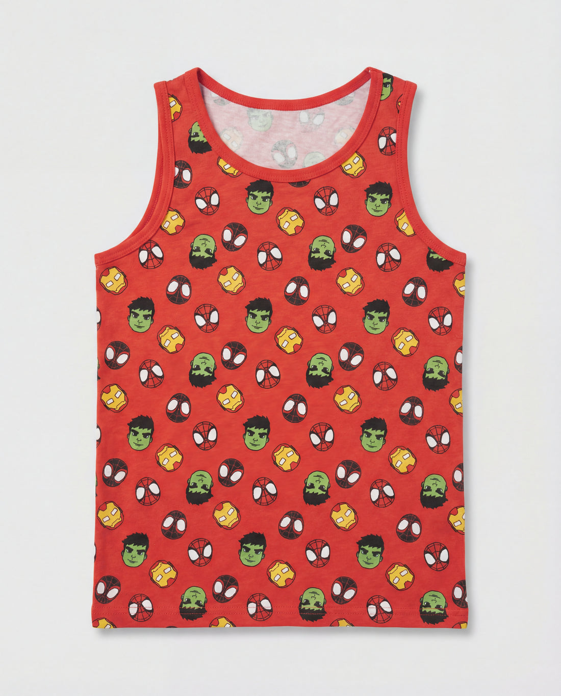 Soft Cotton Kid's Red Tank Top 