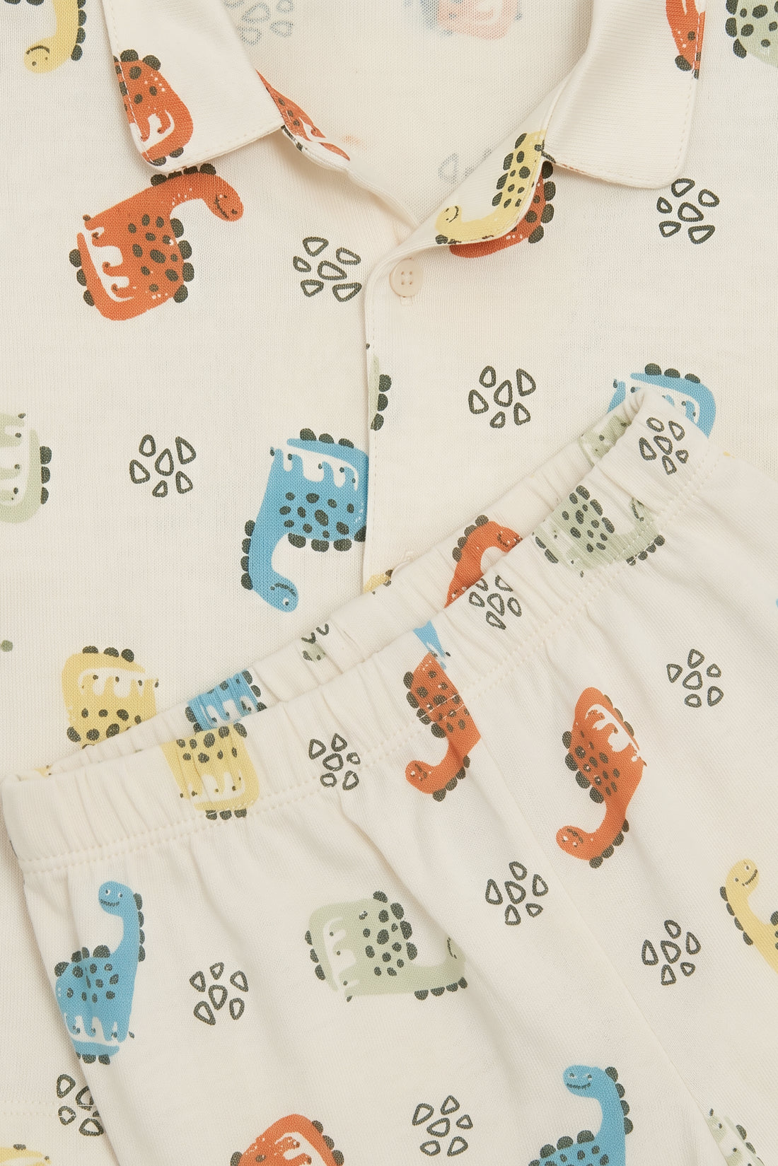 Soft Cotton Kids Pajama Set - Dino Print