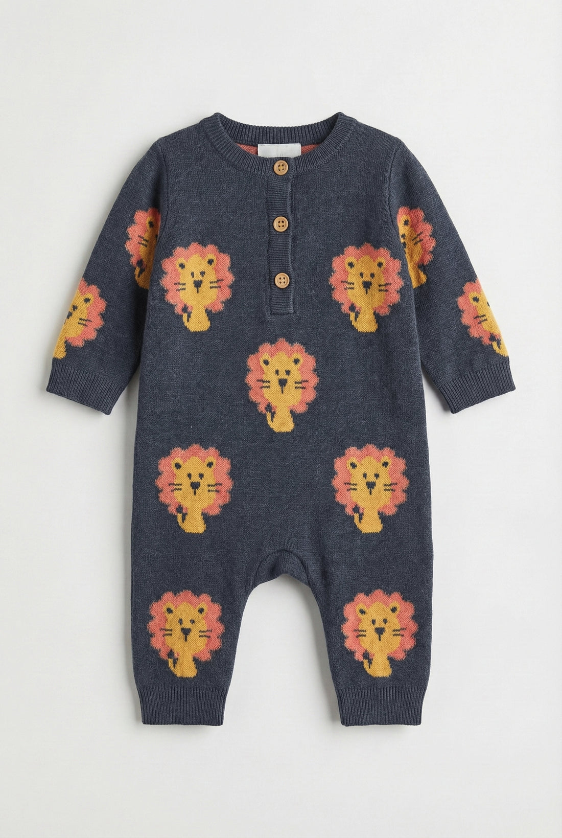 Soft Cotton  Lion Print Baby Romper