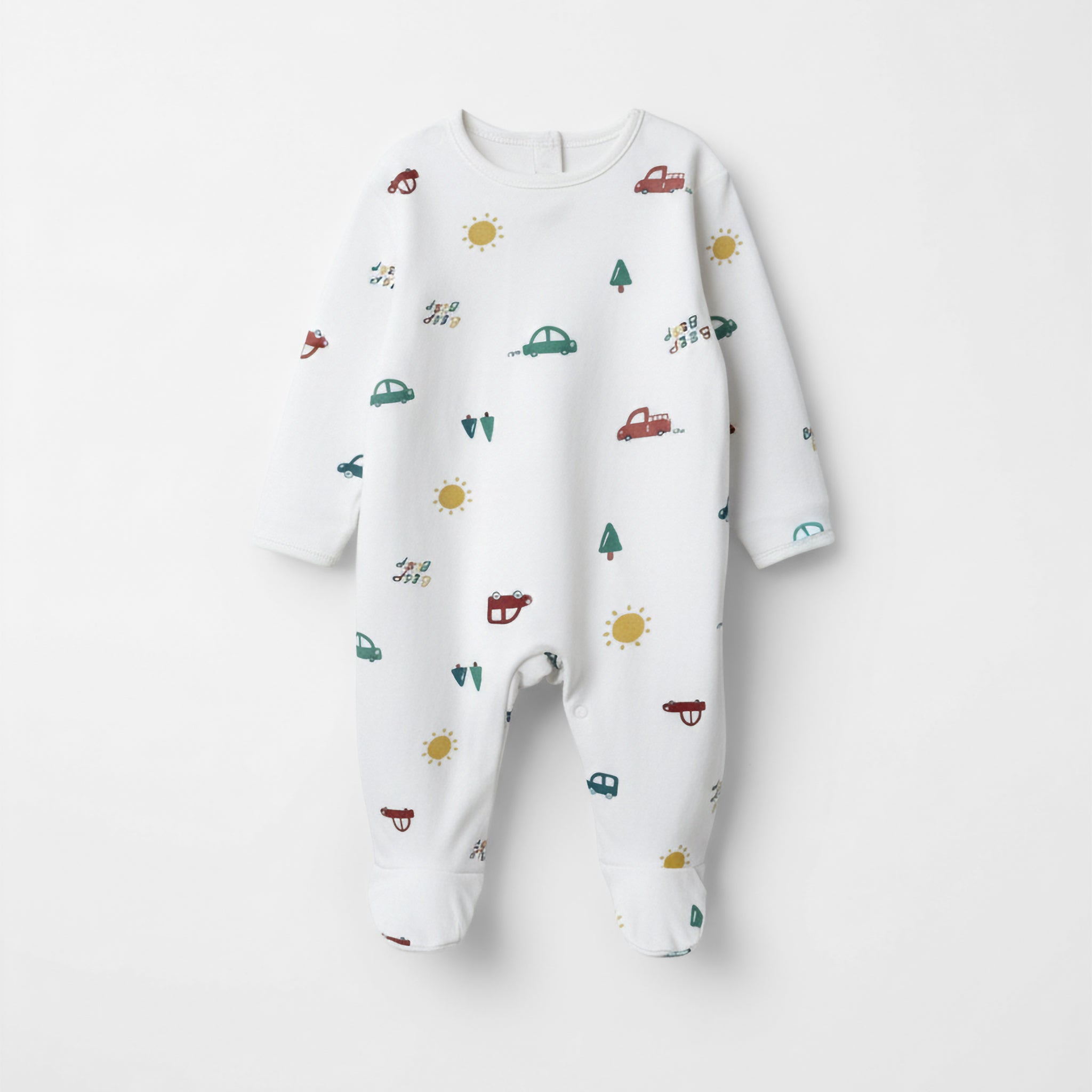 Soft Cotton Baby Romper | White