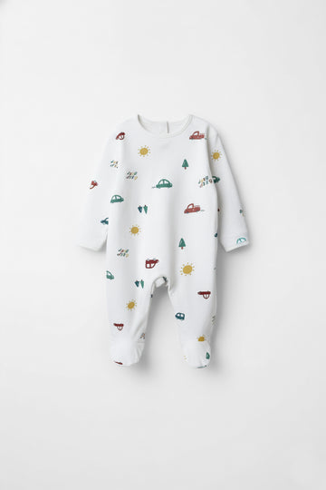 Soft Cotton Baby Romper | White