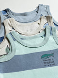 Soft Organic Cotton  fabric toddler boys vest tank top dress 