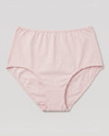 Soft blush pink high-waisted cotton hipster brief women's underwear
