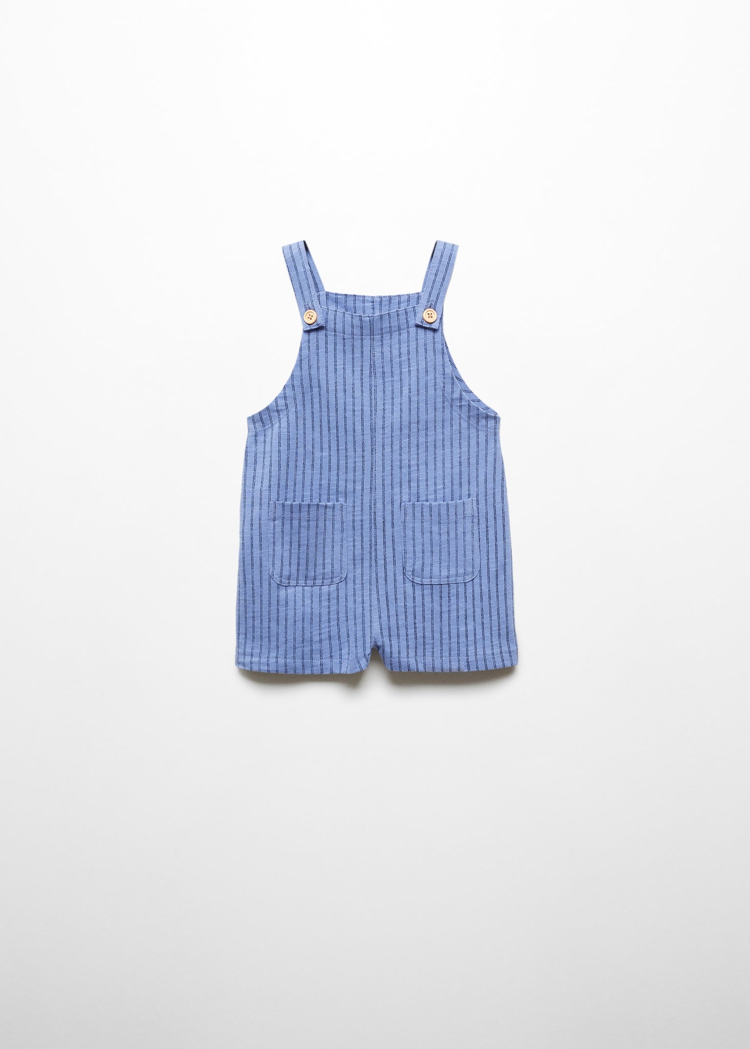 Striped Cotton Dungarees | Cotton, Button Opening