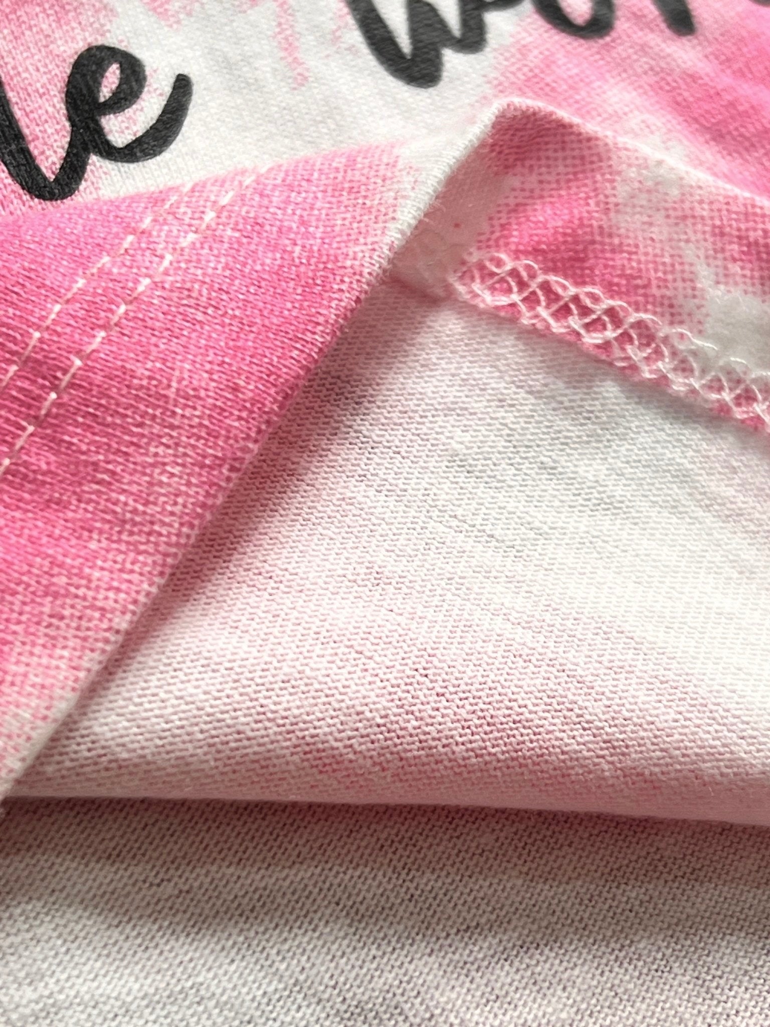 Toddler Baby Girl's Shorts and T-shirt Set in pink spiral pattern